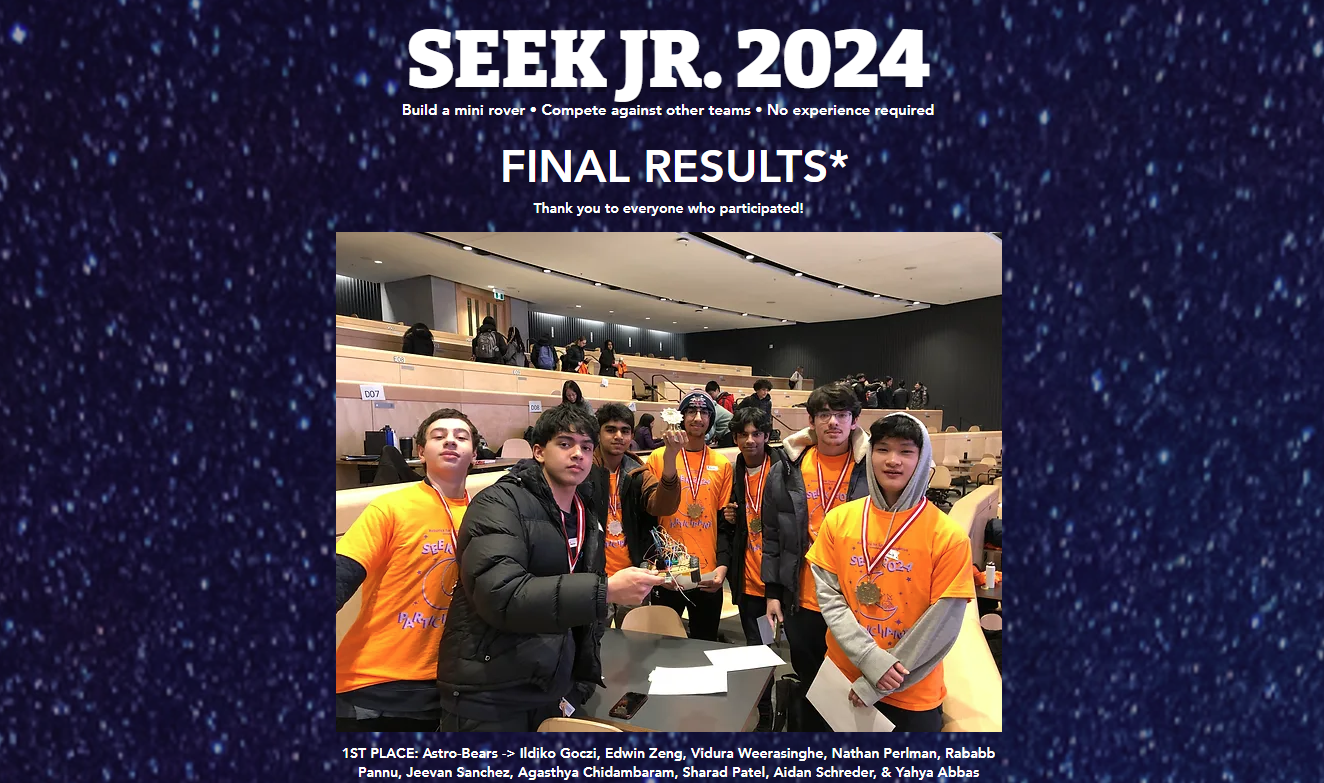 UofT Seek Jr 2024 1st Place